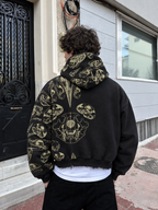 Fractured Pulse Zipper Hoodie